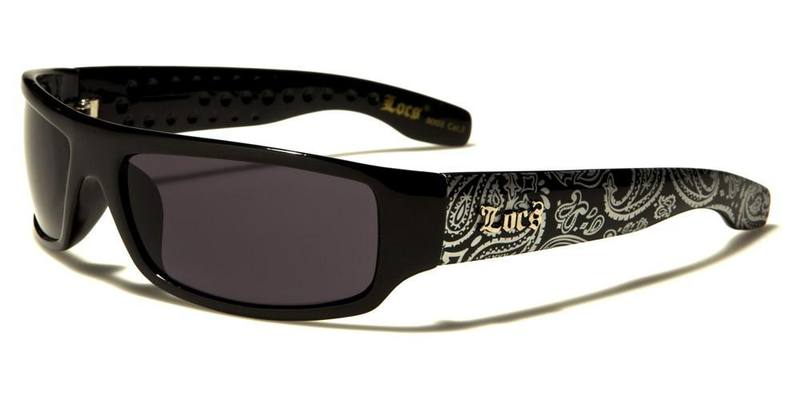 LOCS SUNGLASSES (BANDANA - OUTSIDE ARM BLACK)